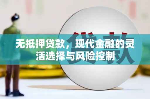 马边无抵押贷款，现代金融的灵活选择与风险控制
