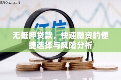 西固无抵押贷款，快速融资的便捷选择与风险分析
