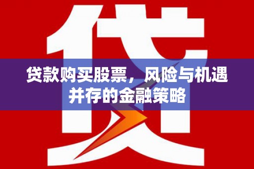 南安贷款购买股票，风险与机遇并存的金融策略