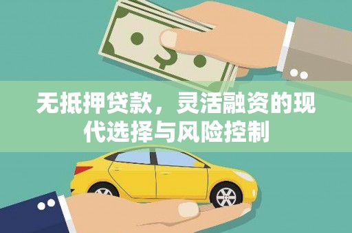 凤凰无抵押贷款，灵活融资的现代选择与风险控制
