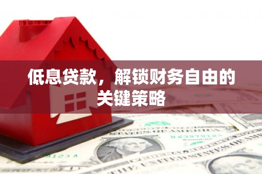 西陵低息贷款，解锁财务自由的关键策略