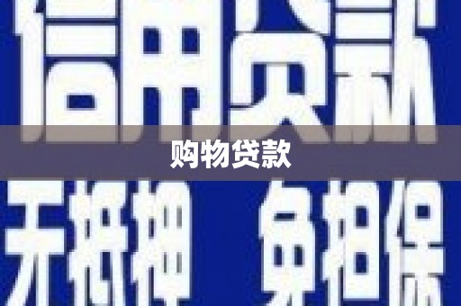 桥东购物贷款
