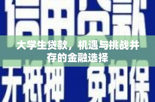 保定大学生贷款，机遇与挑战并存的金融选择