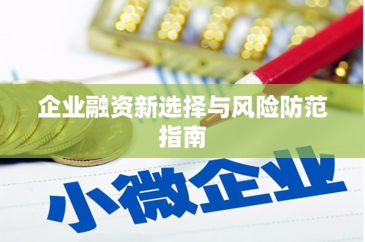 定州企业融资新选择与风险防范指南